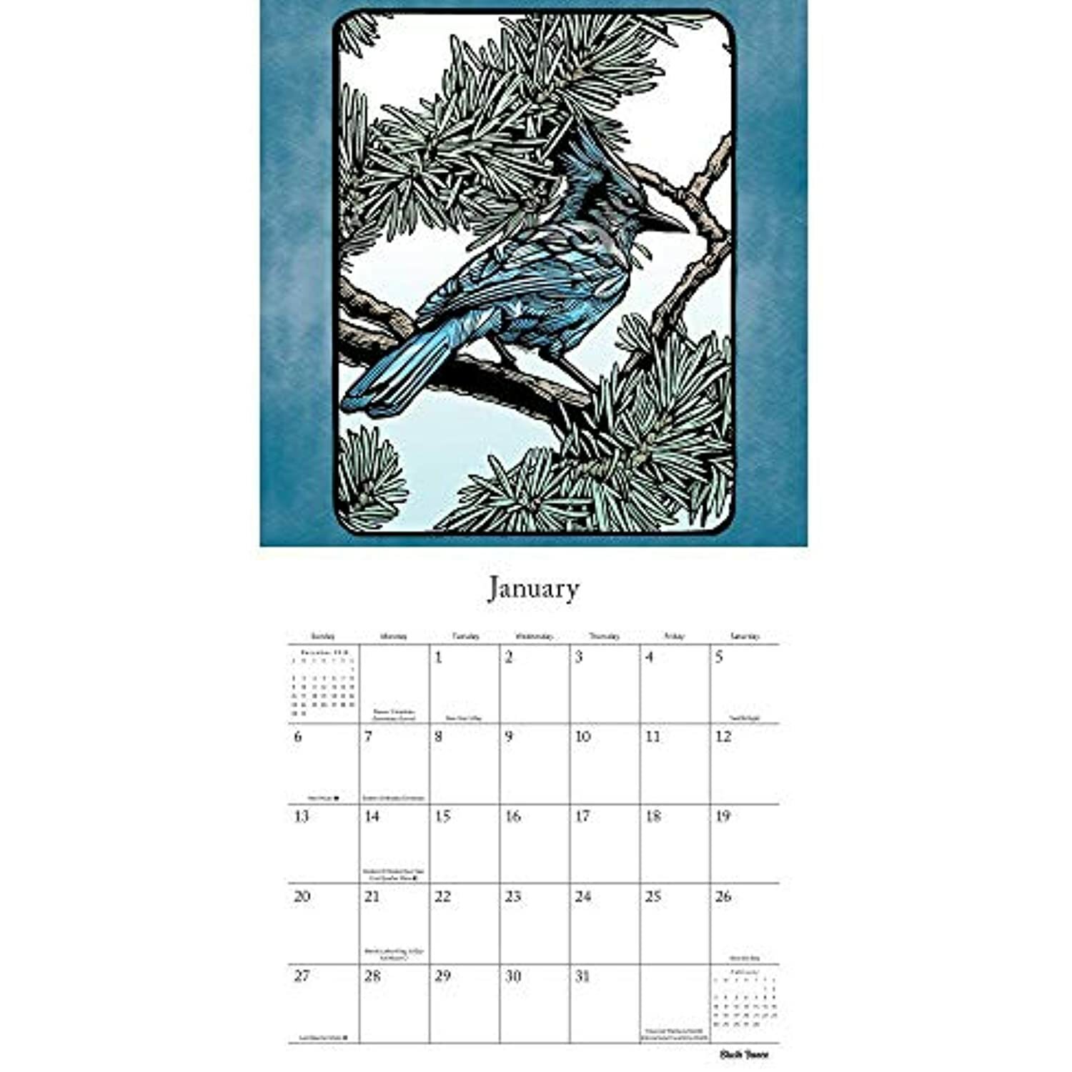 Brush Dance, 2019 City Views Wall Calendar