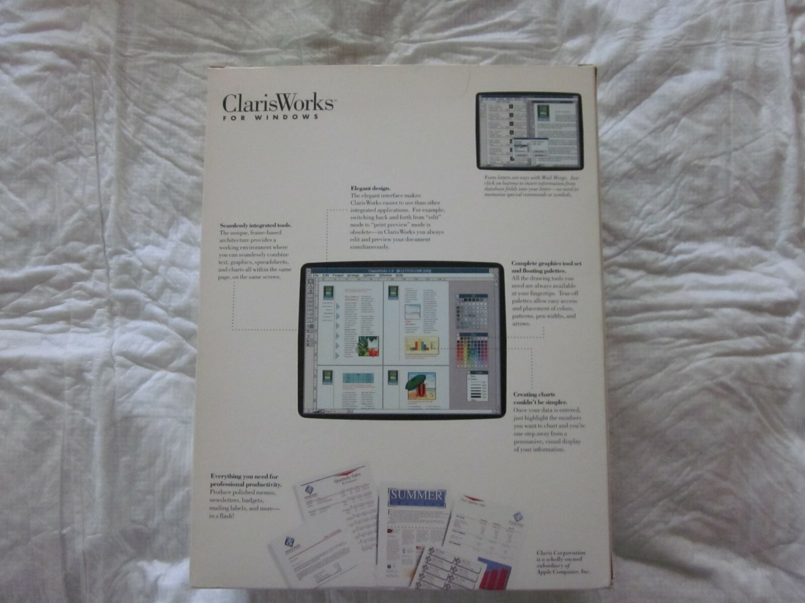 ClarisWorks For Windows 3.x And Quicken For Windows 3.x Software