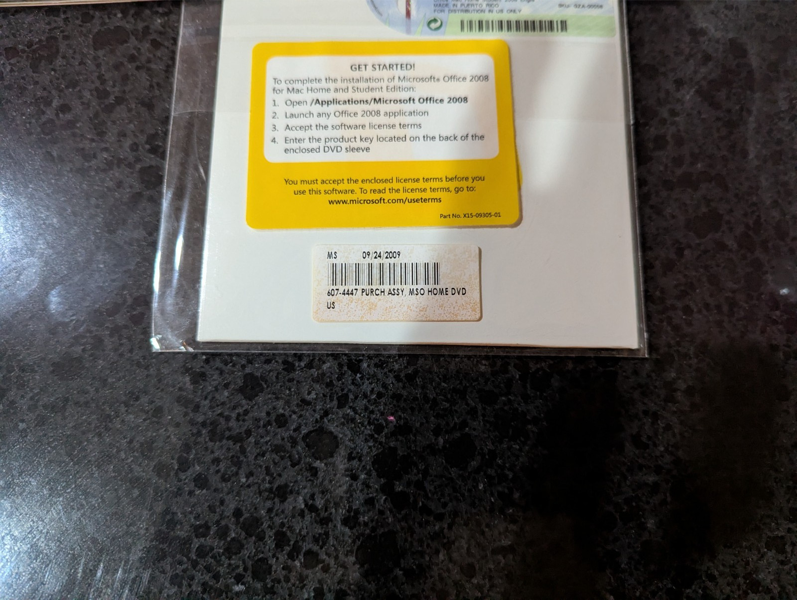 Microsoft Office Mac 2008 Home and Student Edition New Sealed