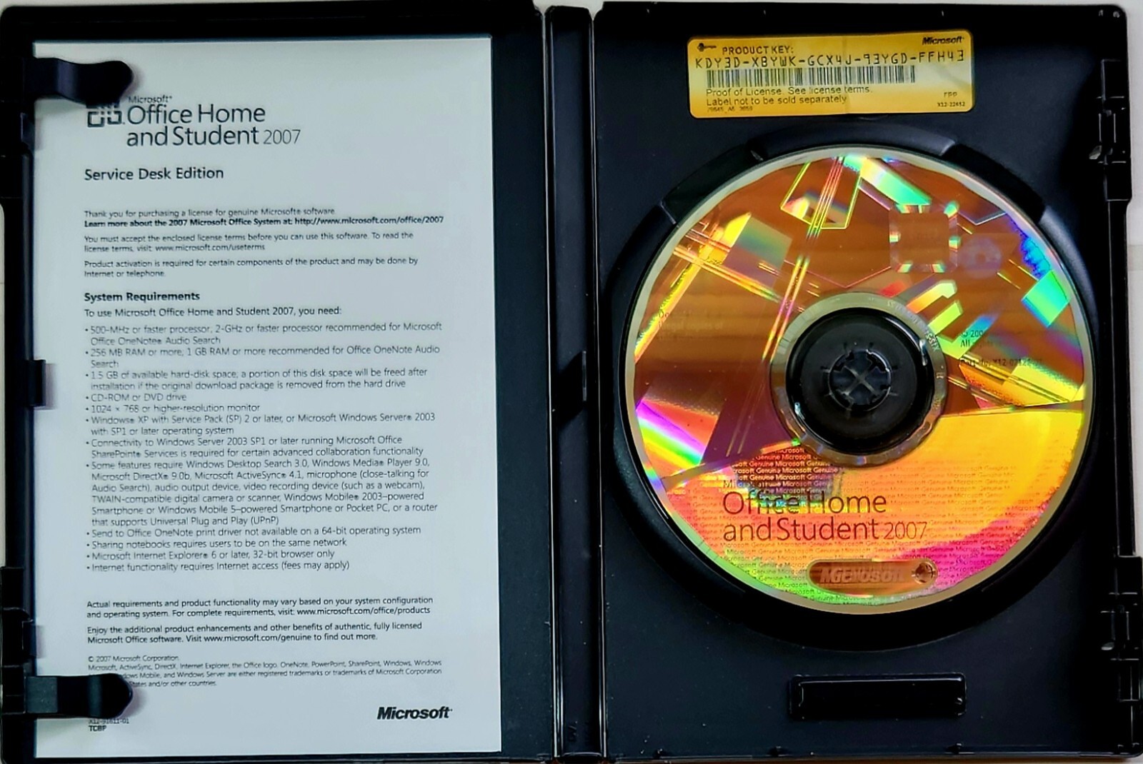 Microsoft Office Home and Student 2007 With Product Key For Windows XP