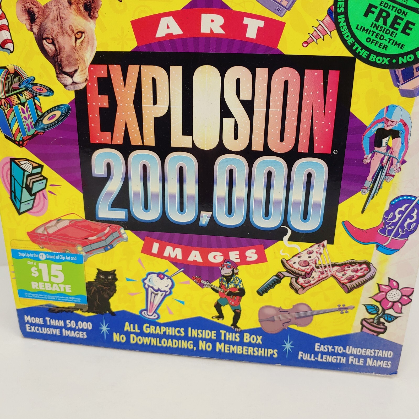 Art Explosion 200,000 Images Clip Art PC CD-ROM Software Program 2001 Nova