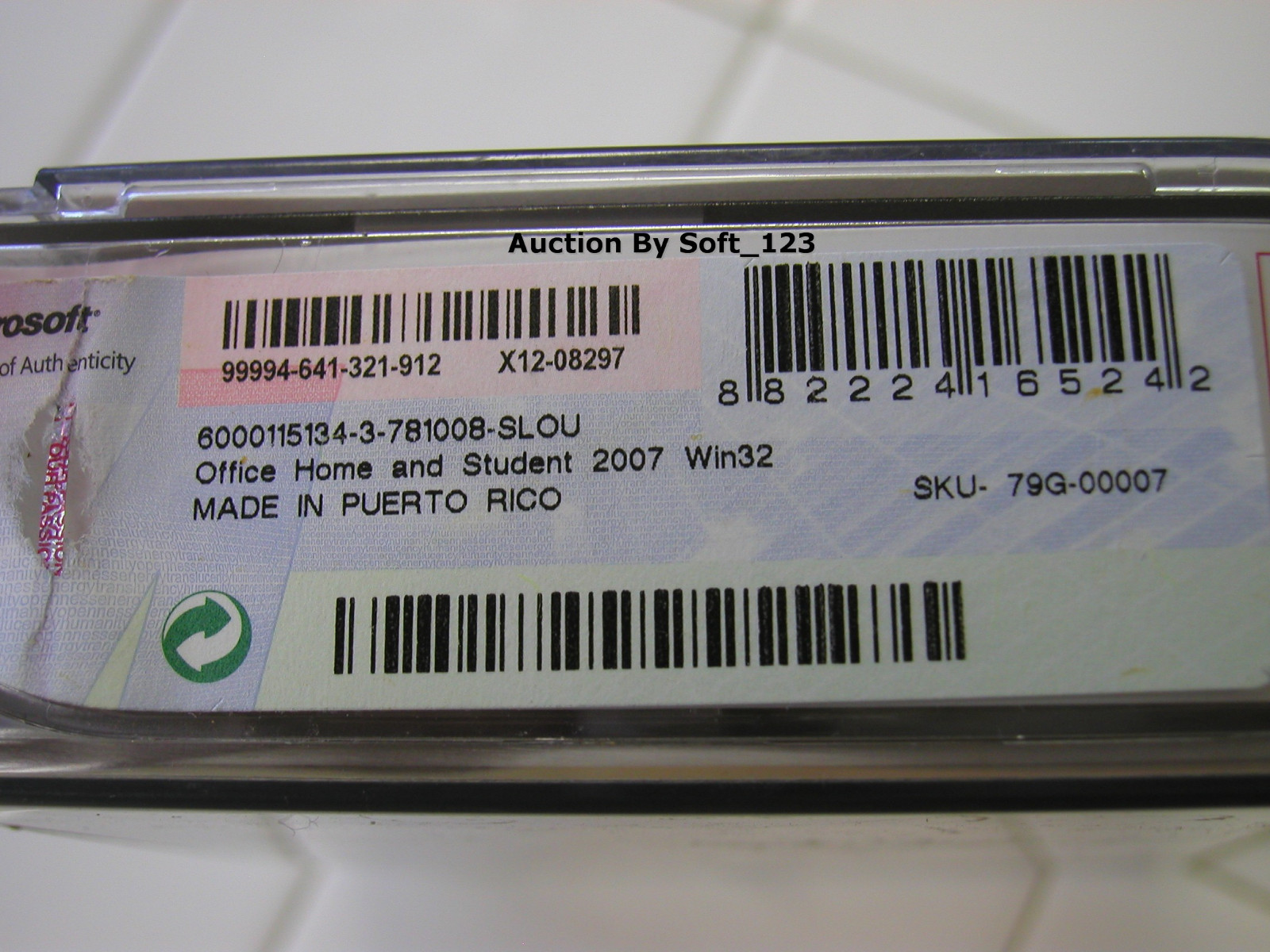 Microsoft MS Office 2007 Home and Student for 3 PCs Full English=NEW Retail BOX=
