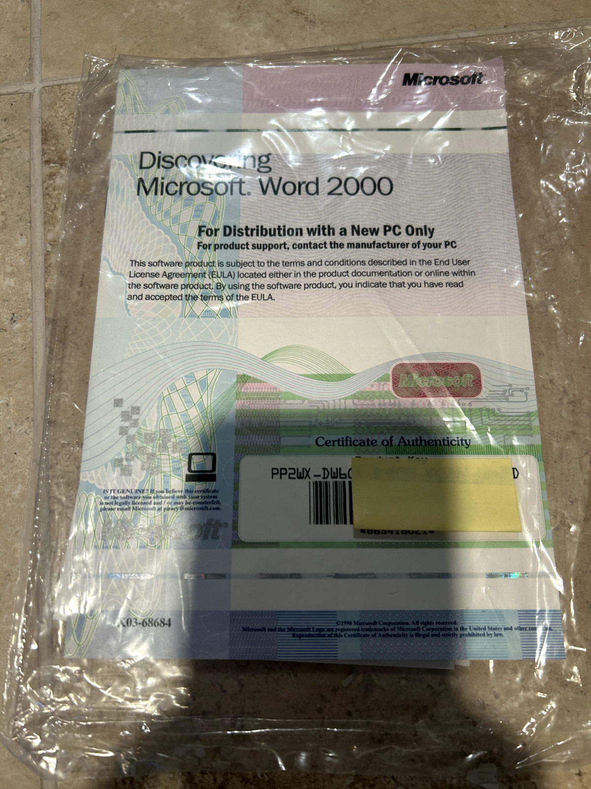 Discovering Microsoft Word 2000 w/Product Key CD-ROM Software
