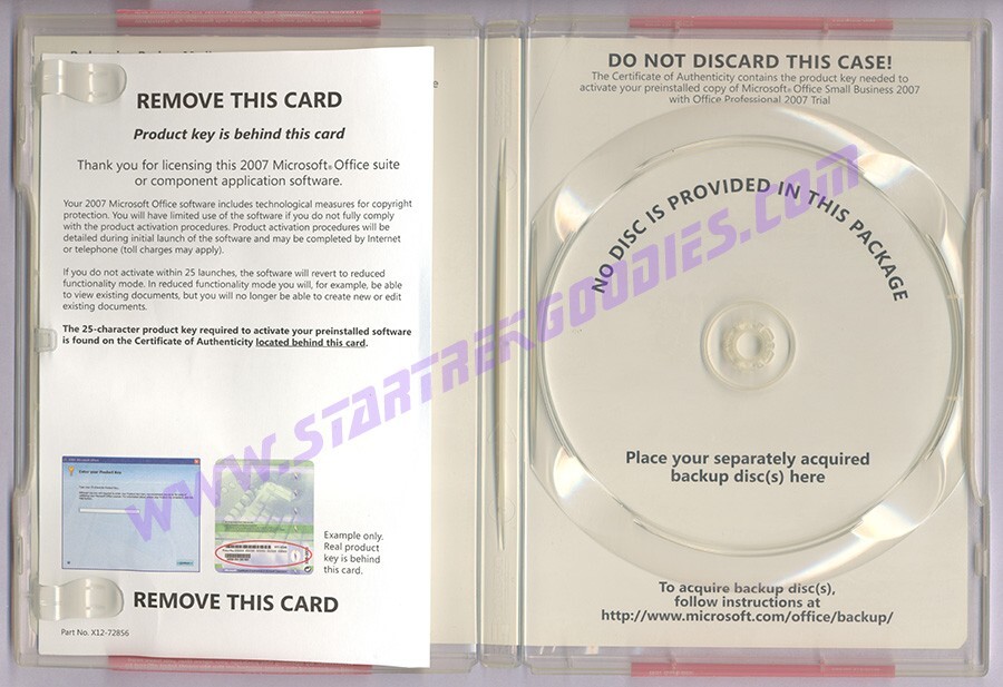 Genuine MICROSOFT OFFICE Small Business 2007 Complete w/2 CD’s & Product Key!