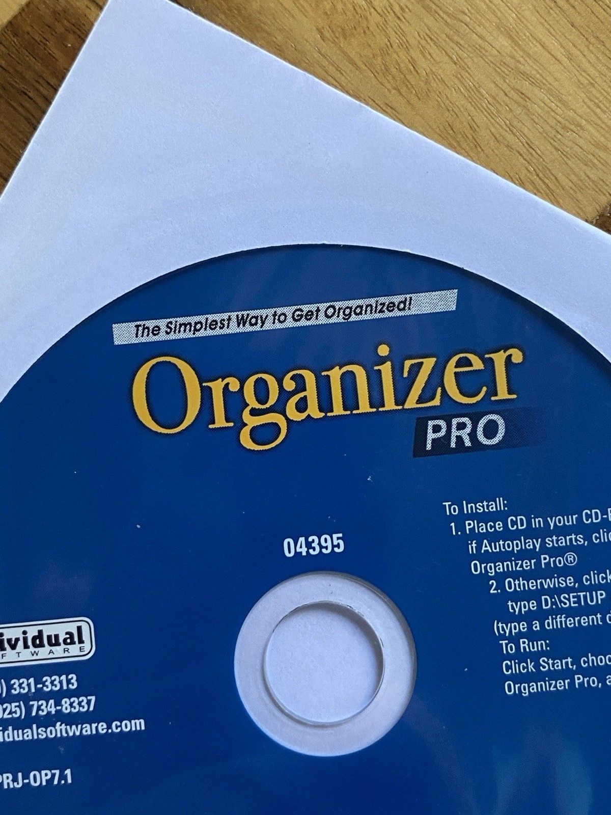 2007 Individual Software Organizer PRO NEW! “The simplest way to get organized!”
