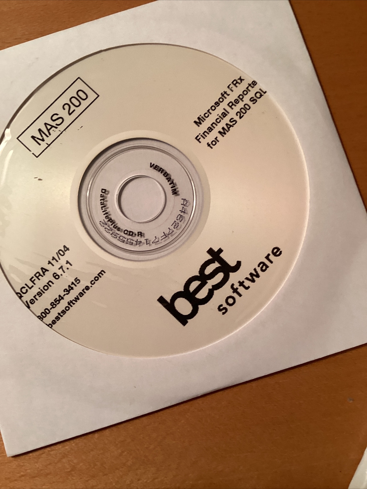 New Sage MAS200 For SQL 3.72, Paperless Office,FRx, Upgrade Ver, Docs, CDs, Etc