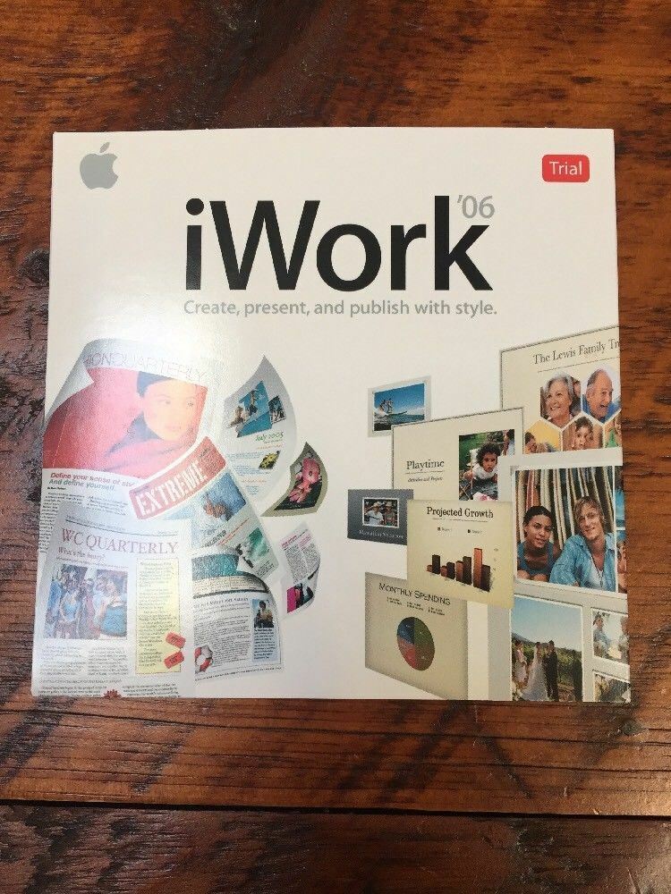 Macintosh iWork 06 v2.0.1 Pages Keynote Mac Install Software Disc DVD 2006