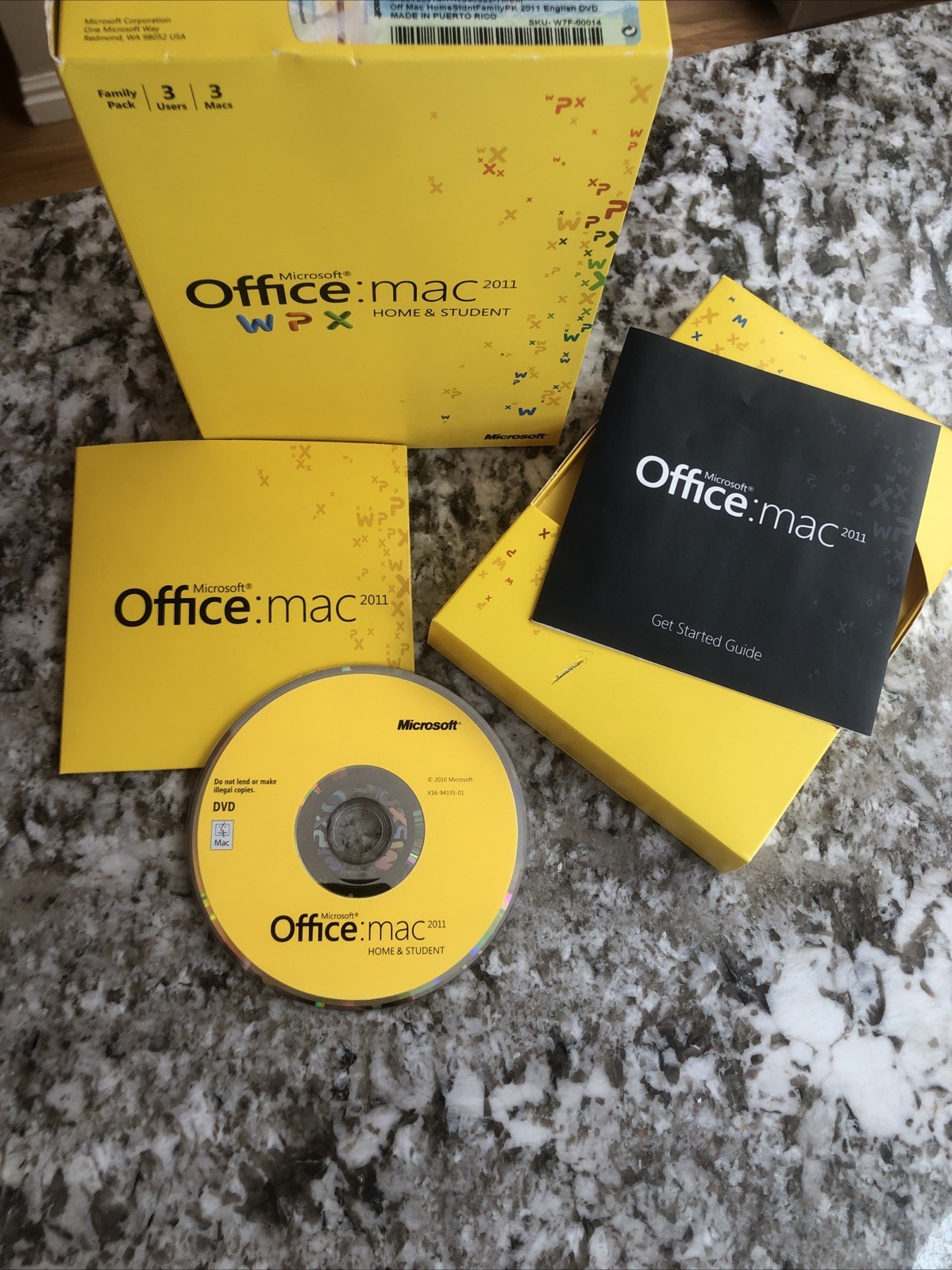 Microsoft Office for Mac Home & Student 2011 Word Excel PowerPoint 2011 Mac OS