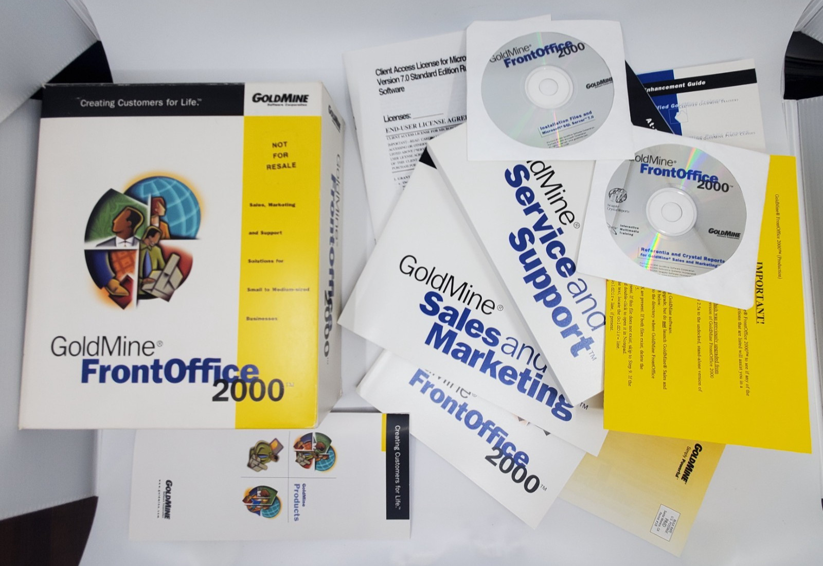 Vintage Boxed PC Software – GoldMine Front Office 2000