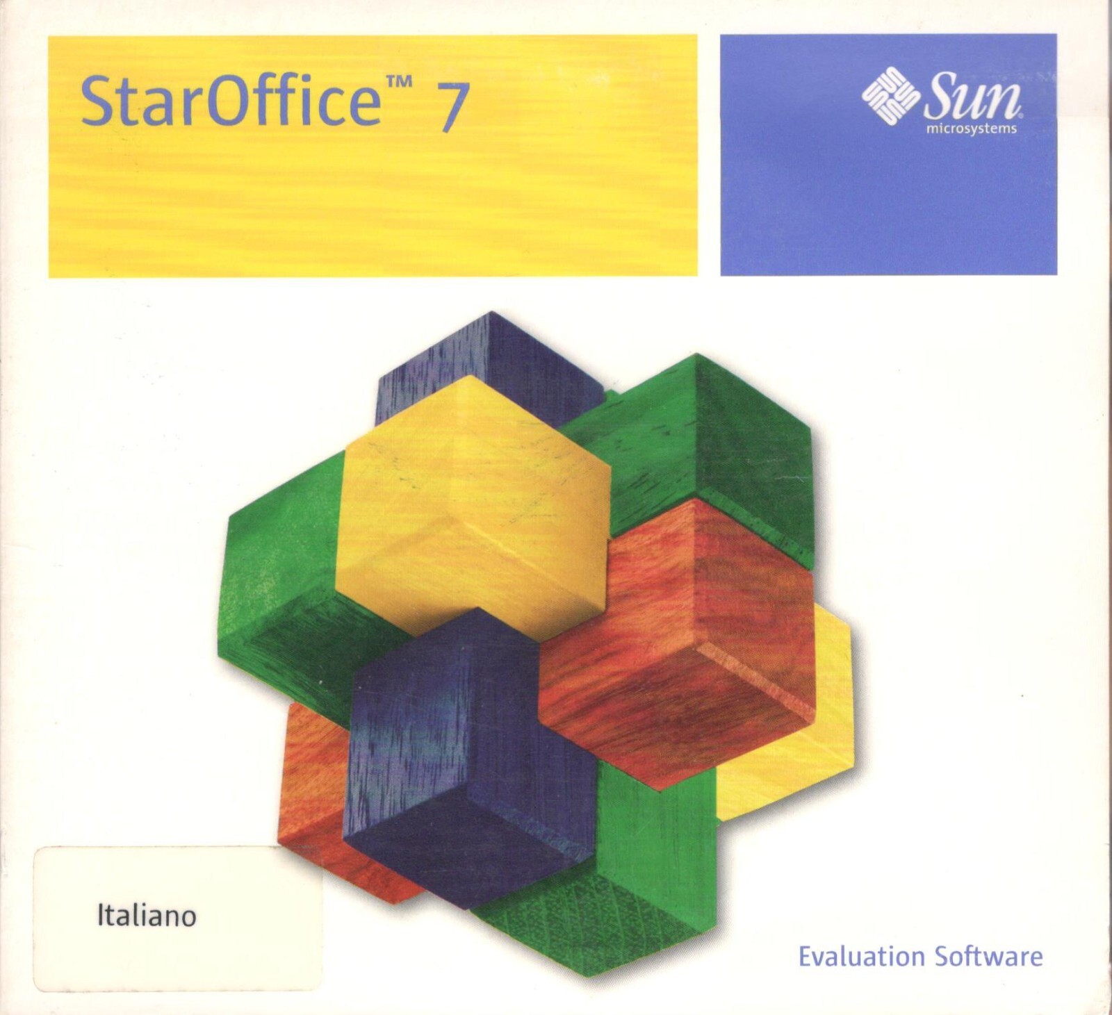 STAROFFICE 7 SUN Evaluation Software Italiano 2003 CD-ROM Office Retrocomputer