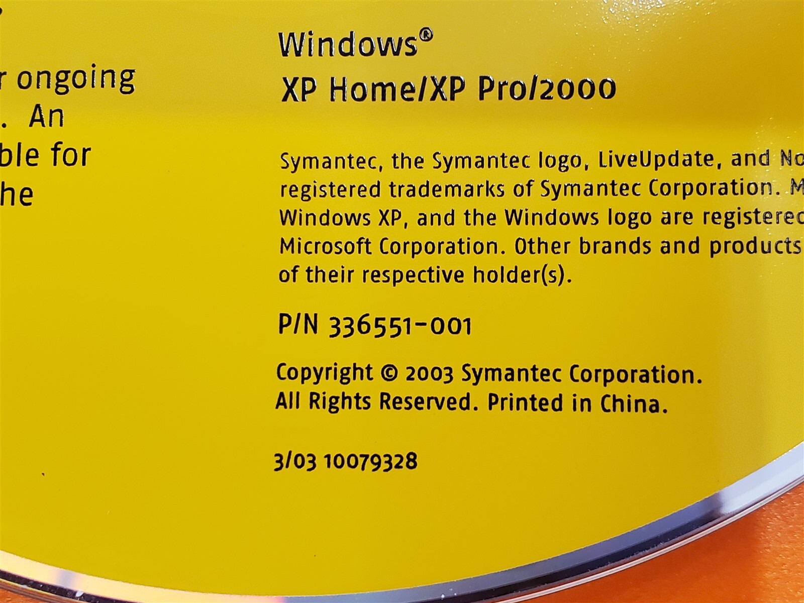 ⭐️⭐️⭐️⭐️⭐️ Norton Antivirus 2003 Windows Symantec Software CD Disc Only