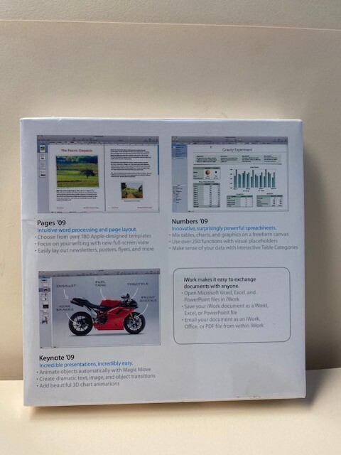 Apple iWork ’09_Full Version for Mac_MB942Z/A_Brand New