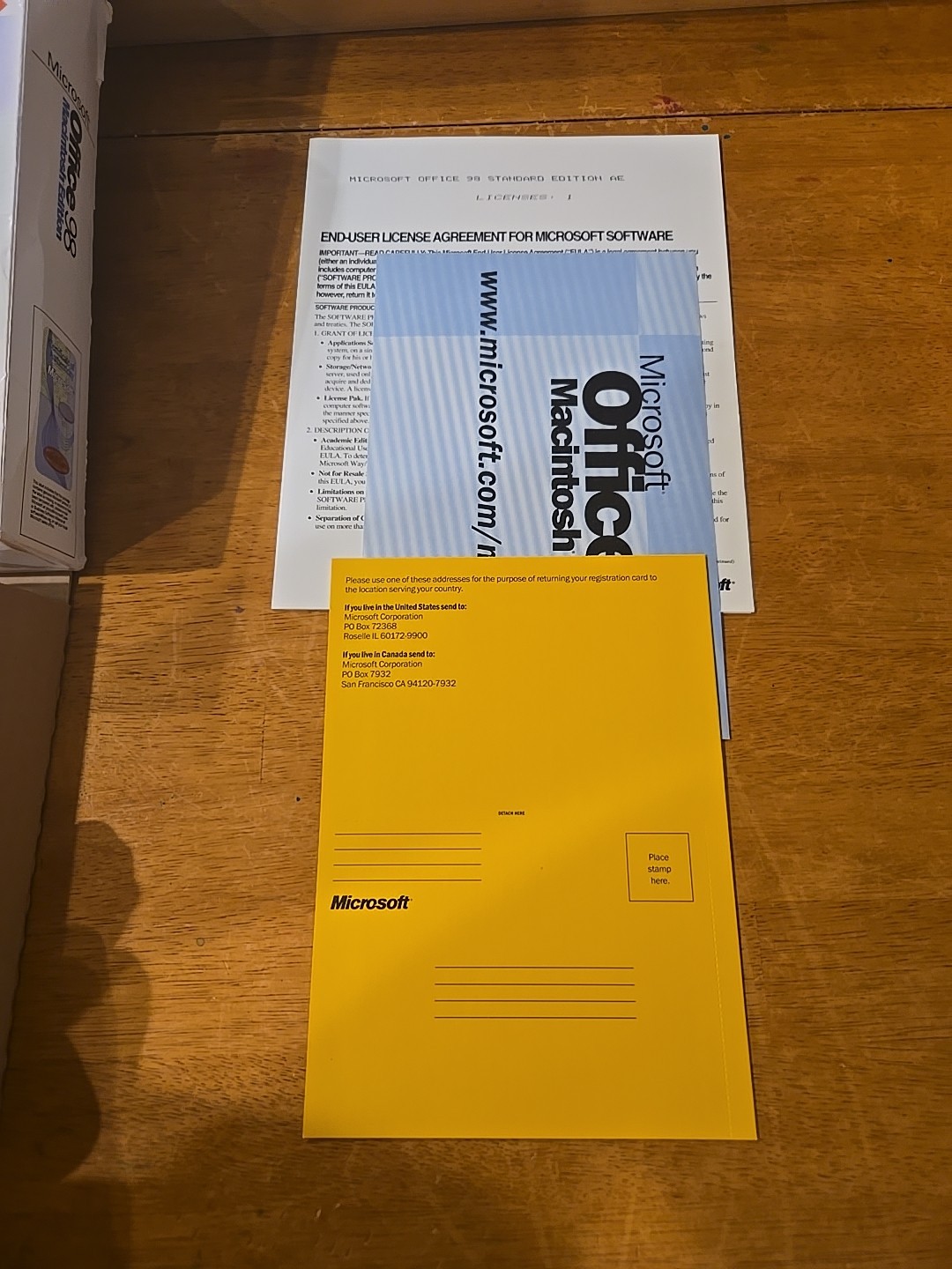 Microsoft Office 98 Macintosh Edition Complete W/Booklets – Untested