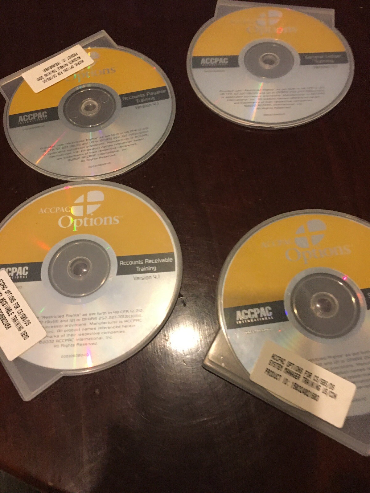 $6500 Brand New. Accpac Options. Training CDs For SM, GL,AP,AR,OE,PO,PROVIDES