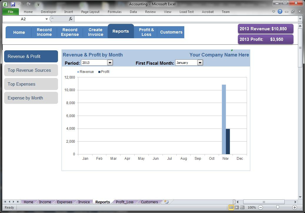 Small Business Accounting Software Record Income and Expense Transactions