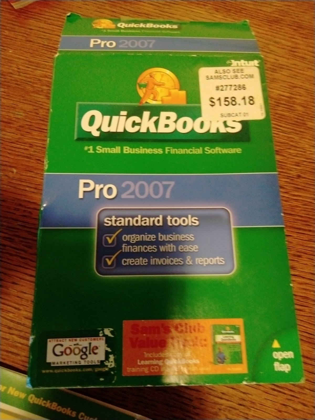 Intuit Quickbooks Pro 2007 Small Business Financial Software For Windows