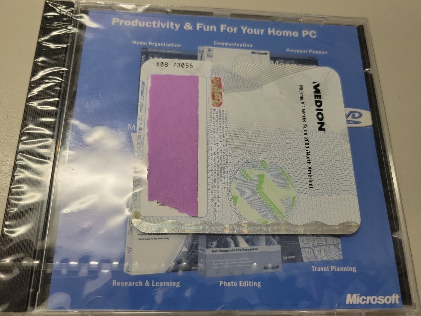 Microsoft Works Suite 2003 Software CD – Comes With Product Key, New SEALED