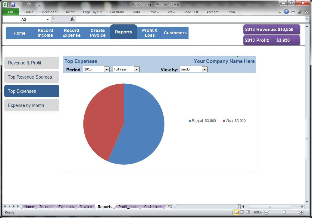 Small Business Accounting Software Record Income and Expense Transactions