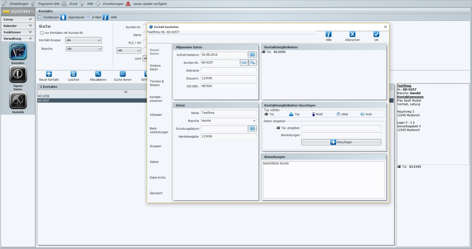 Addresses and Appointment Management, Appointment Planning Software Program, CRM, Contact Management