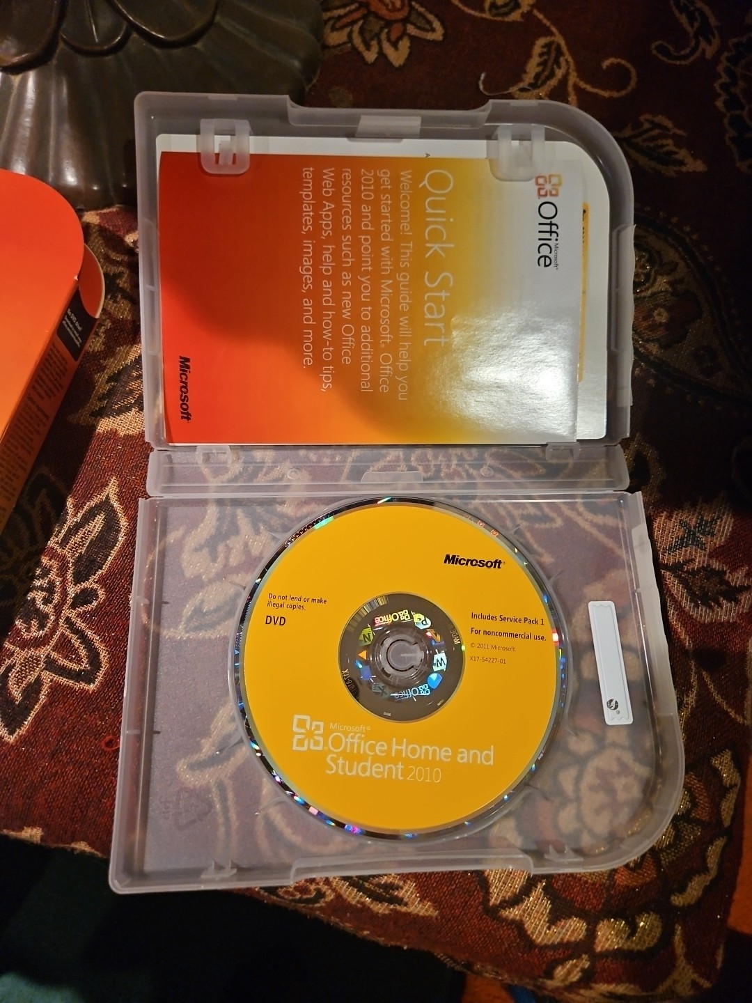 Genuine Microsoft Office 2010 Home and Student Family Pack W Code