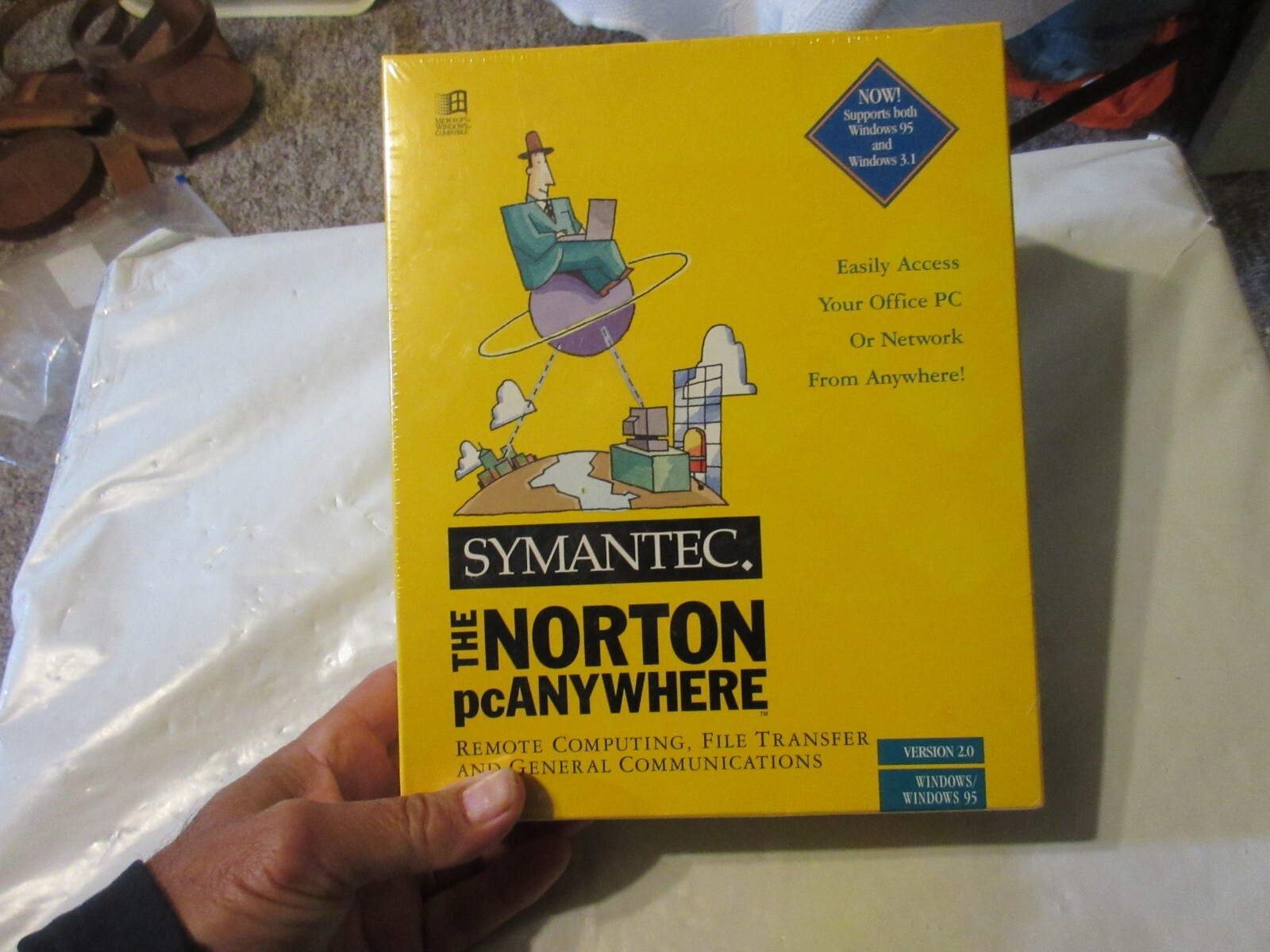 Symantec Norton PC Anywhere Version 2.0. Vintage 95 And Windows 3.1