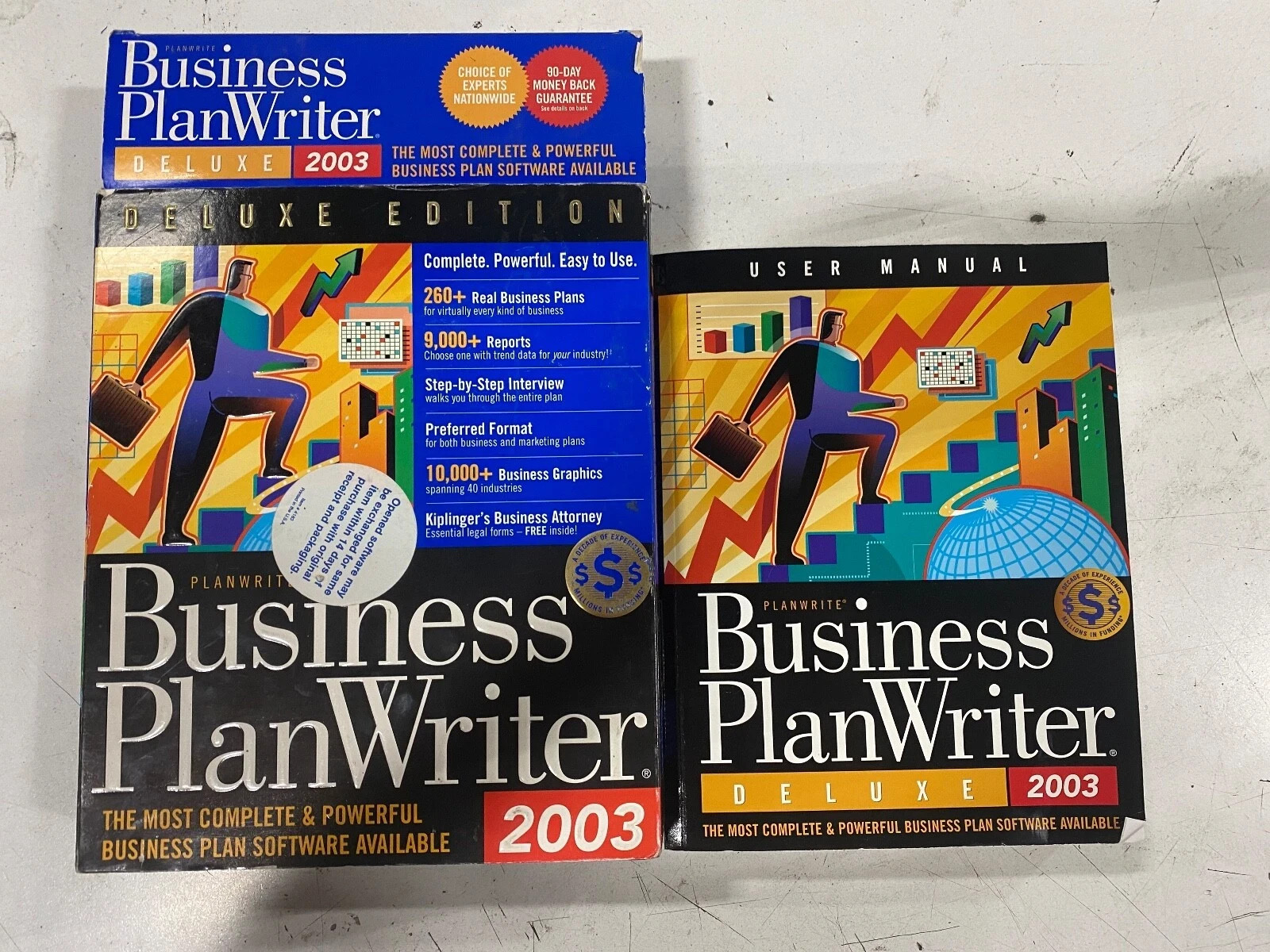 Planwrite Business Plan Writer Deluxe Edition 2003 WIN 98/NT/2000/ME/XP Used CIB