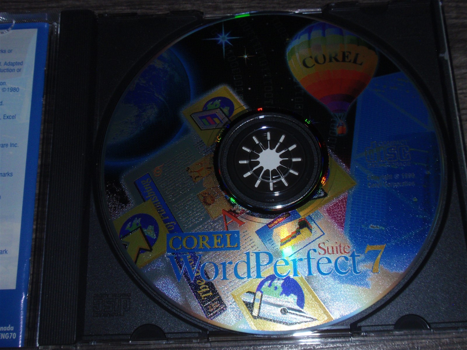 Corel WordPerfect Suite 7 PC CD-ROM 1996 Quattro Pro 7 Presentations 7 Windows95