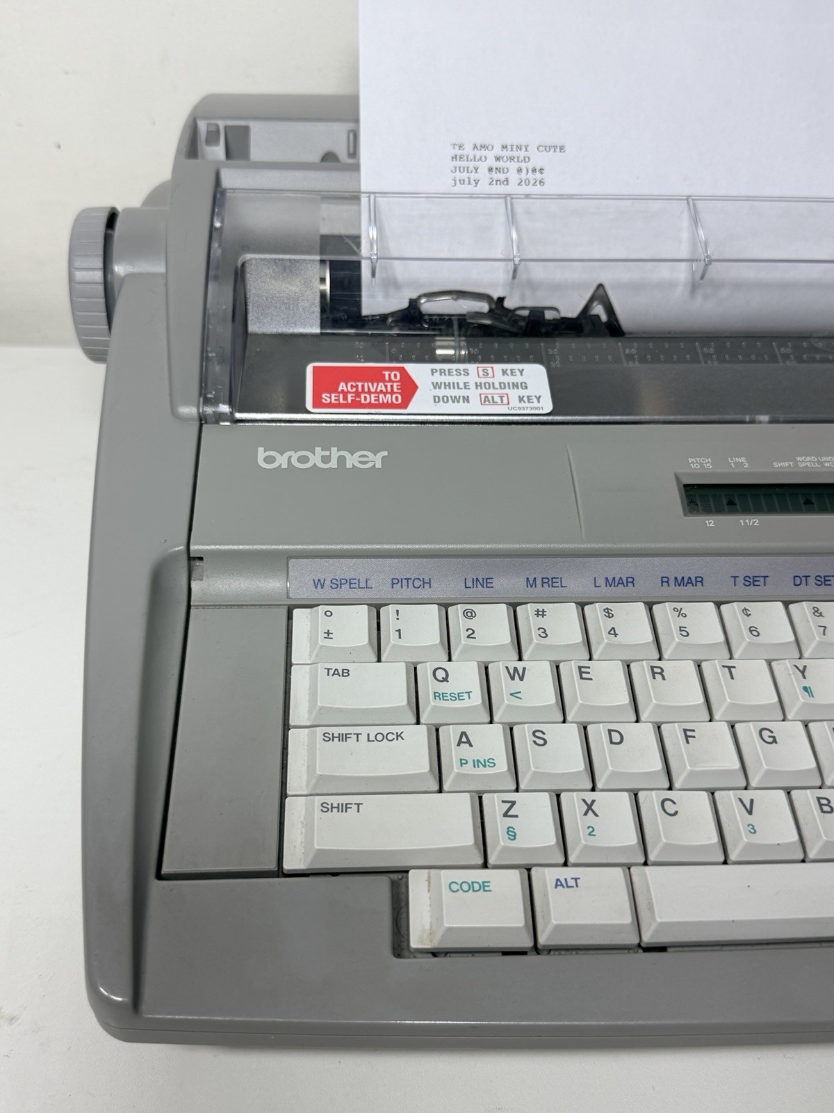 Vintage Brother SX-4000 Electronic Typewriter Daisy Wheel Digital Display+Extras