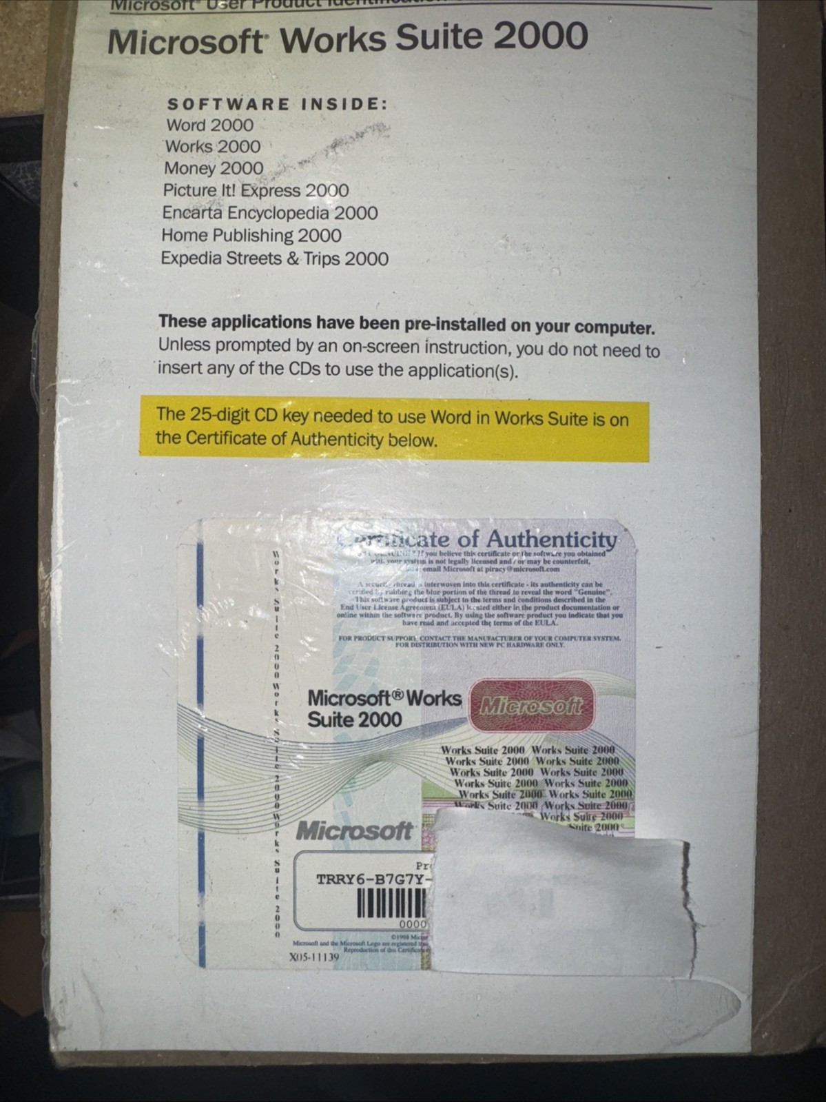 Microsoft Works Suite 2000 Complete 8 CD Set