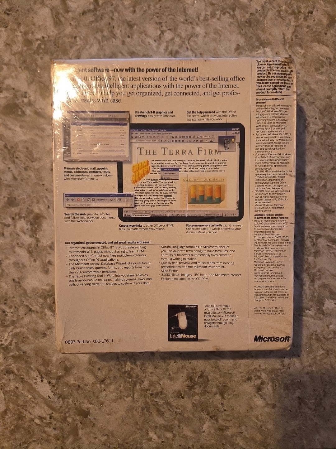 Sealed Microsoft Office 97 Professional Edition Software 1997 NOS Vintage