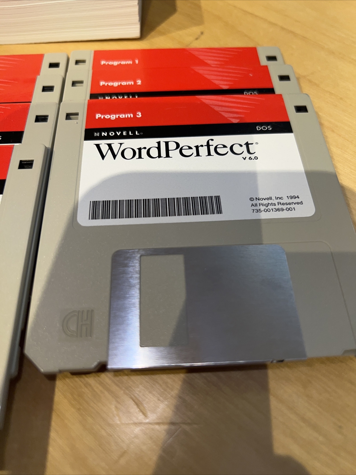 WORD PERFECT V 6.0 For DOS Education 3.5″ HD Diskettes Manuals With Box