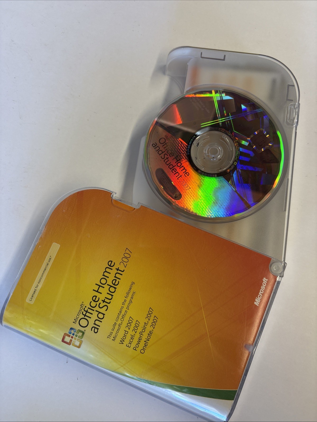 Microsoft Office Home & Student 2007 Word Excel PowerPoint CD w/ Product Key