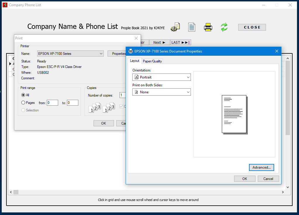 People Book 2021 Software Name, Address & Phone Database for Windows by KJ4IYE