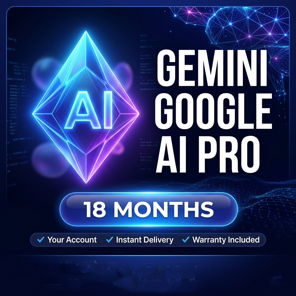 Gemini AI Pro Plus | 18 Months | 5TB Storage | Worldwide | Upgrade your Account