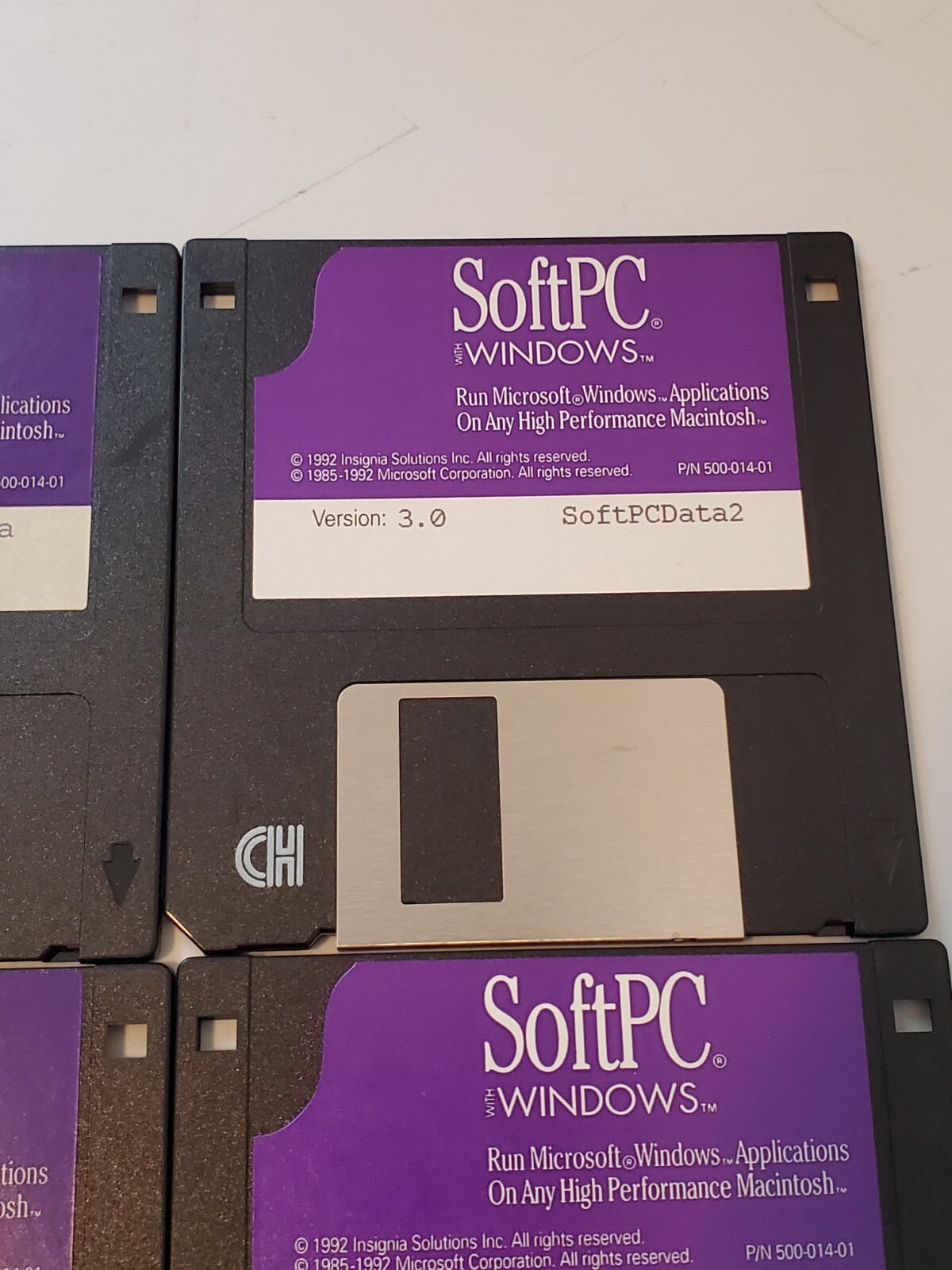 Soft PC with Windows Microsoft Version 3.0 Macintosh 3.5″ Floppy Disks Data EUC