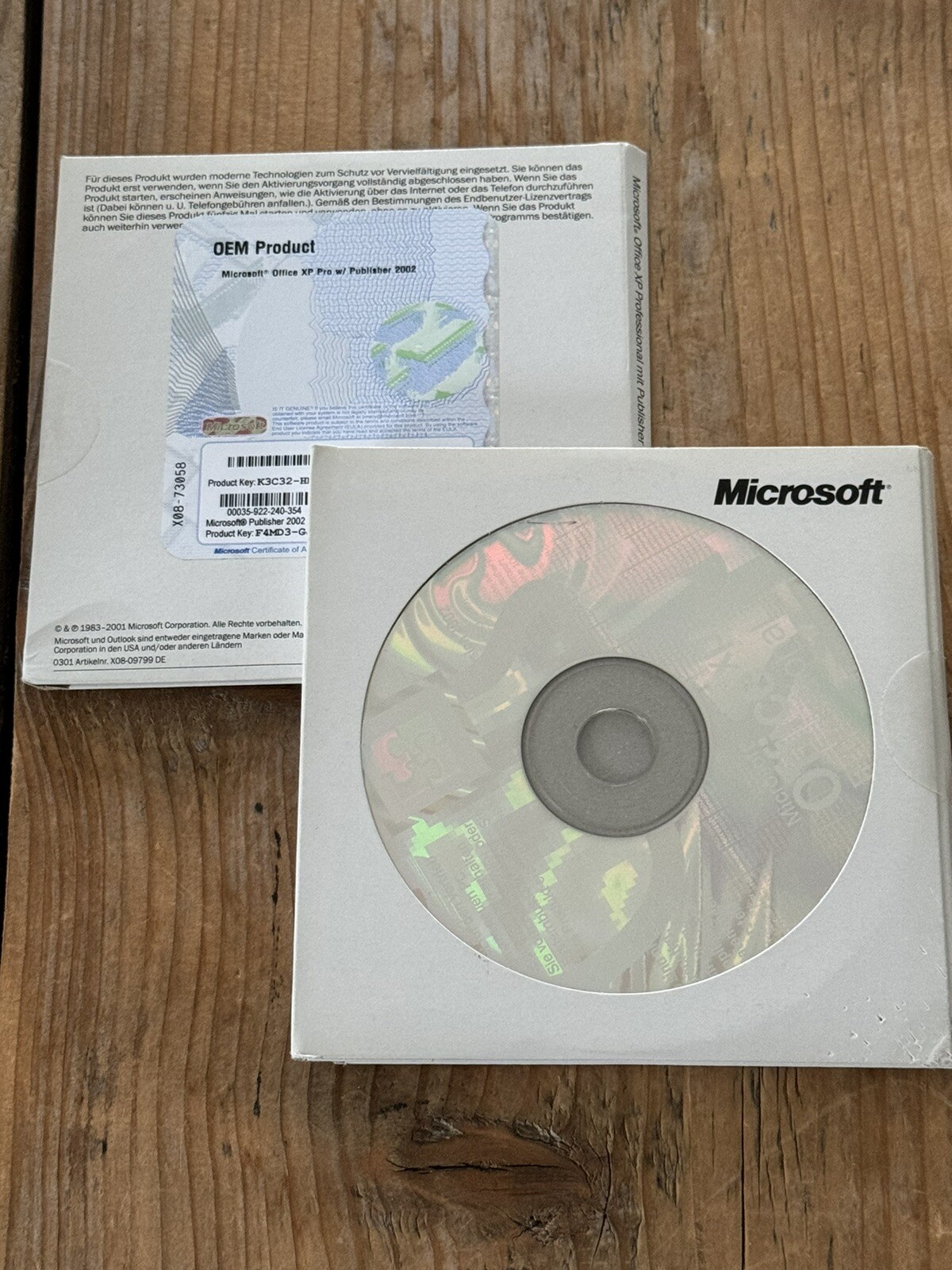 Office XP Professional, Full Version German with VAT invoice from dealer