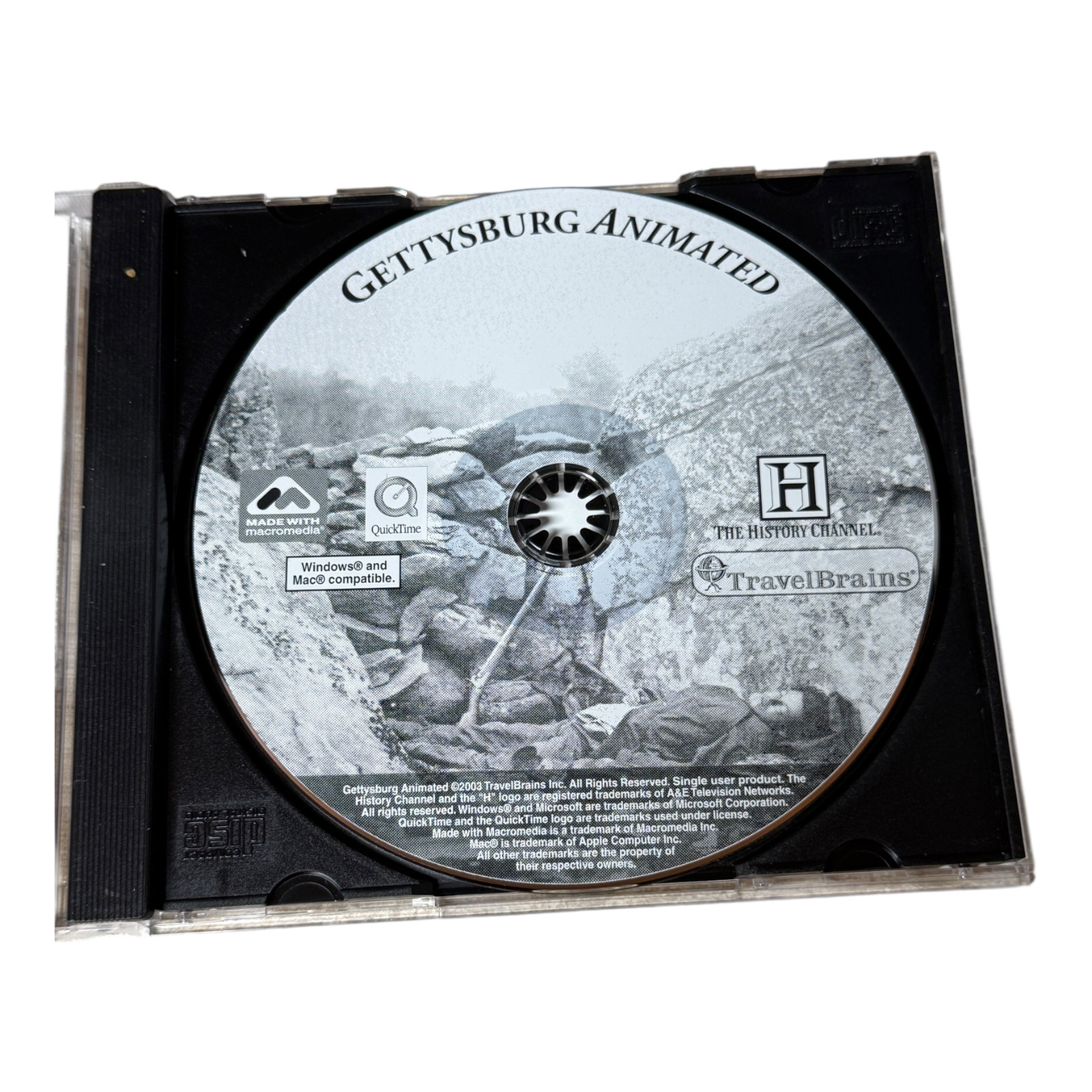 Gettysburg Animated Multimedia CD for Windows 95/98/2000 CD-ROM History Channel