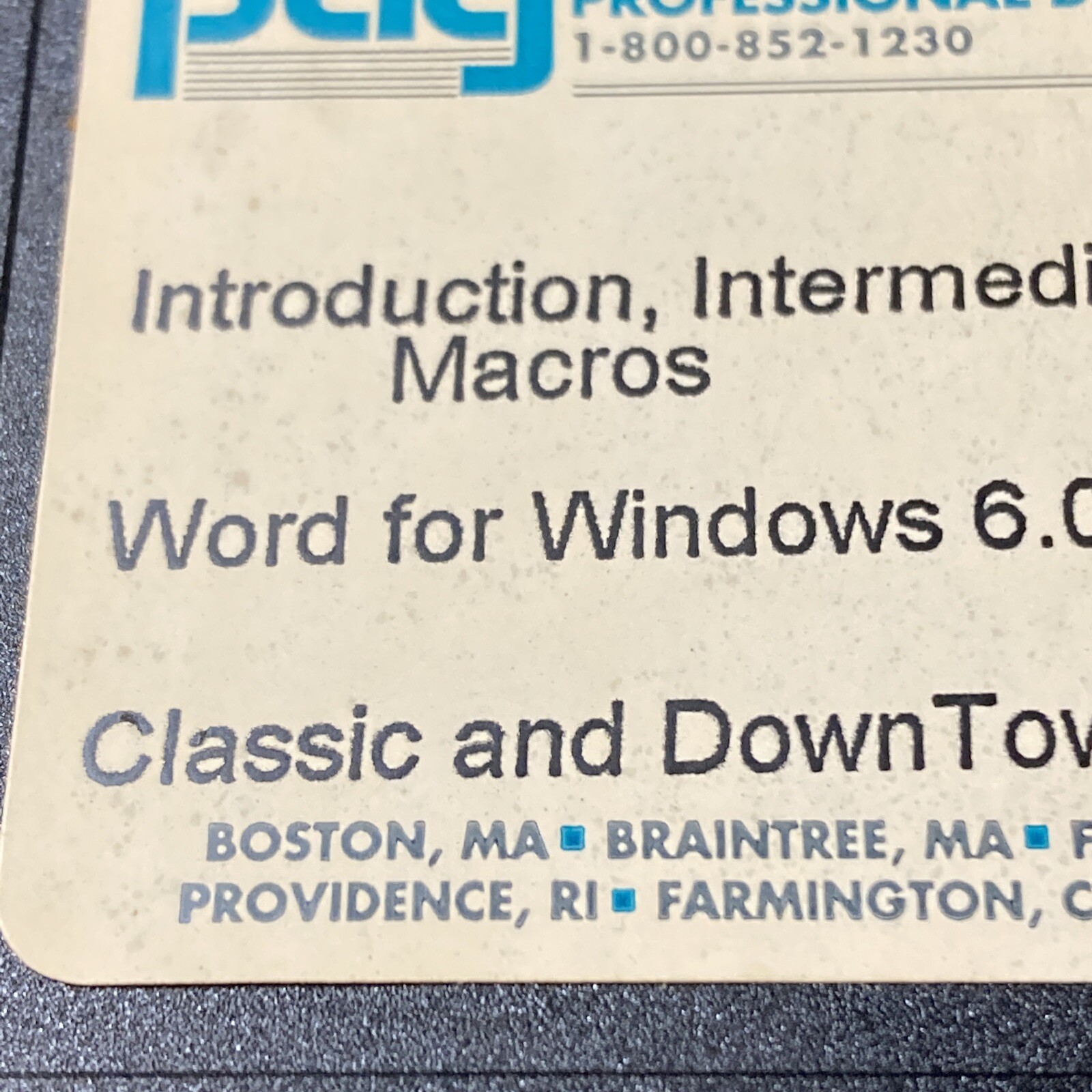 Microsoft 6.0 Word for Windows 3.5″ Floppy 1995