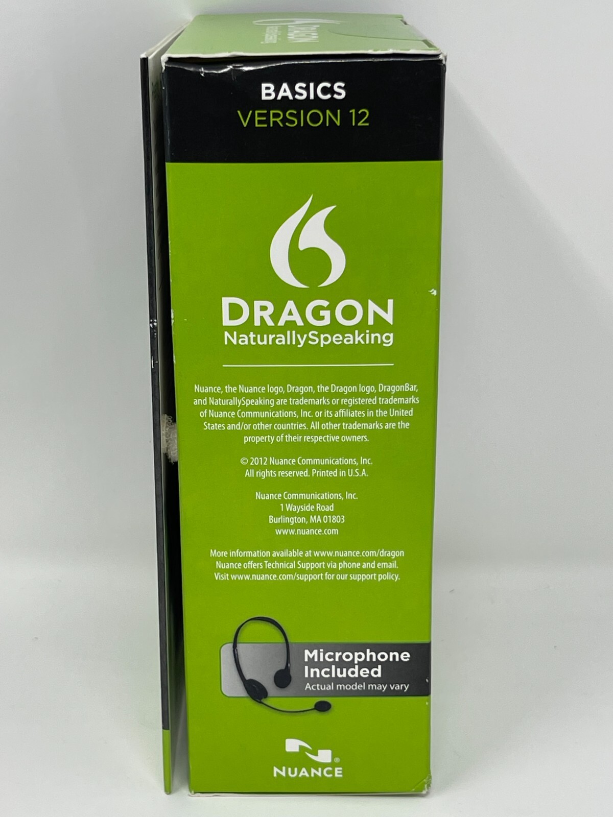 Nuance Dragon NaturallySpeaking 12 Basic Speech Recognition Software App Windows