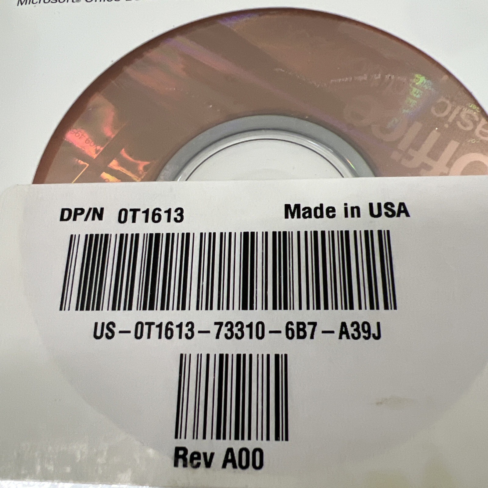 DELL / Microsoft 2003 Office Basic Edition CD And CD Case
