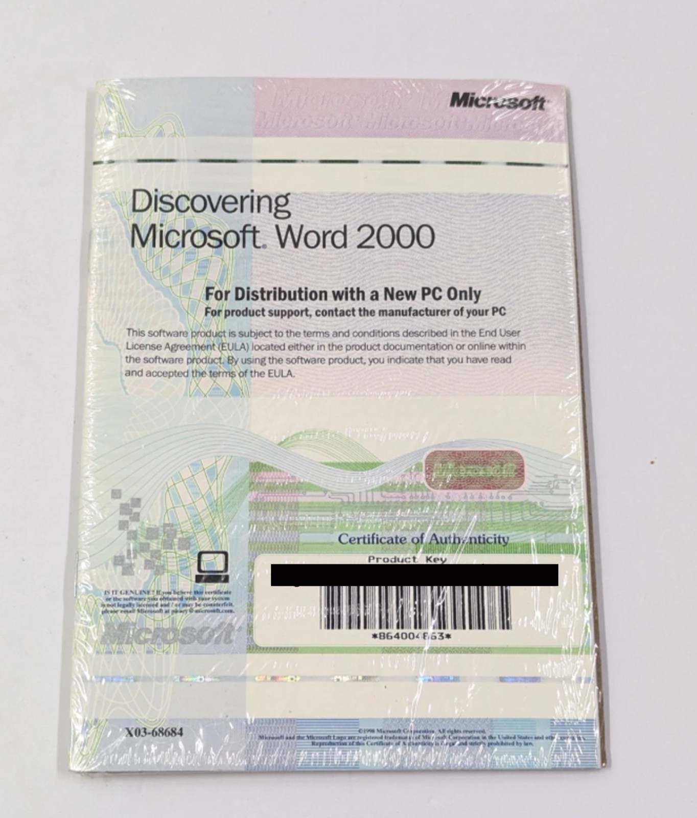 Discovering Microsoft Word 2000 w/Product Key CD-ROM Software Application