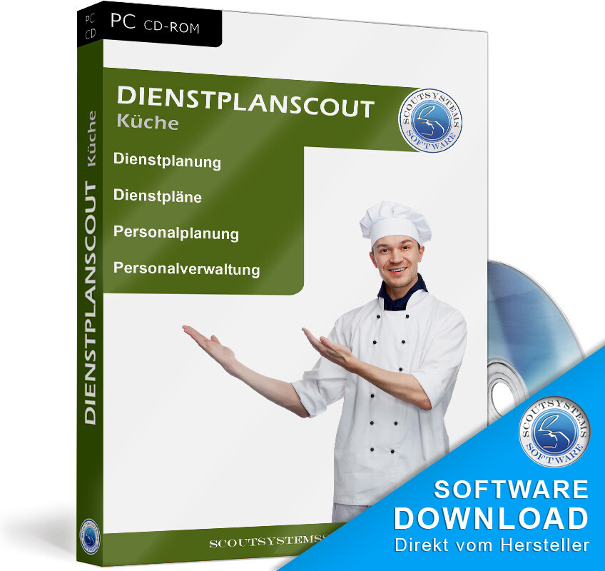 Köche,Küchenpersonal Dienste planen,Dienstplanscout Dienstplanung Software EDV