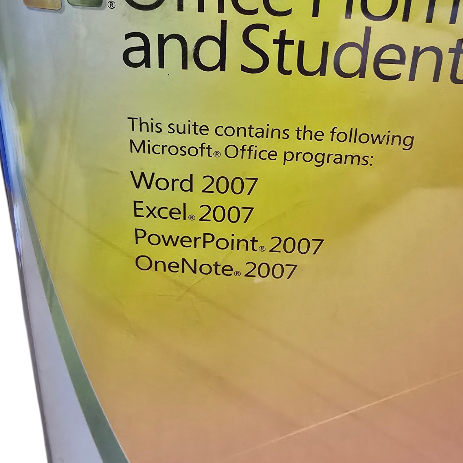 Microsoft Office Home & Student 2007 Sealed Win32 Word Excel PowerPoint