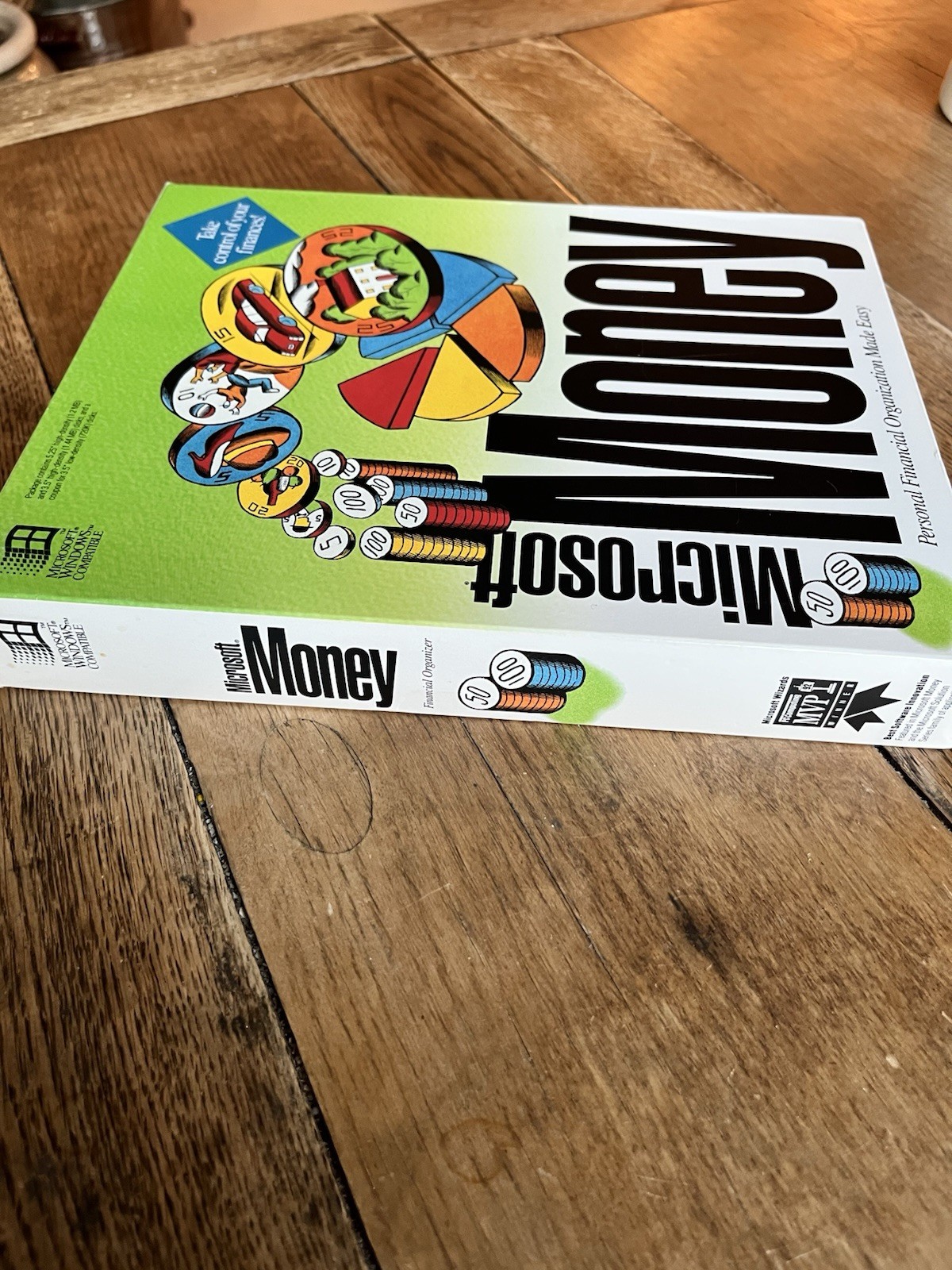 Rare 1992 Complete Retail Box Microsoft Money Version 2.0 | Dual Disc Software