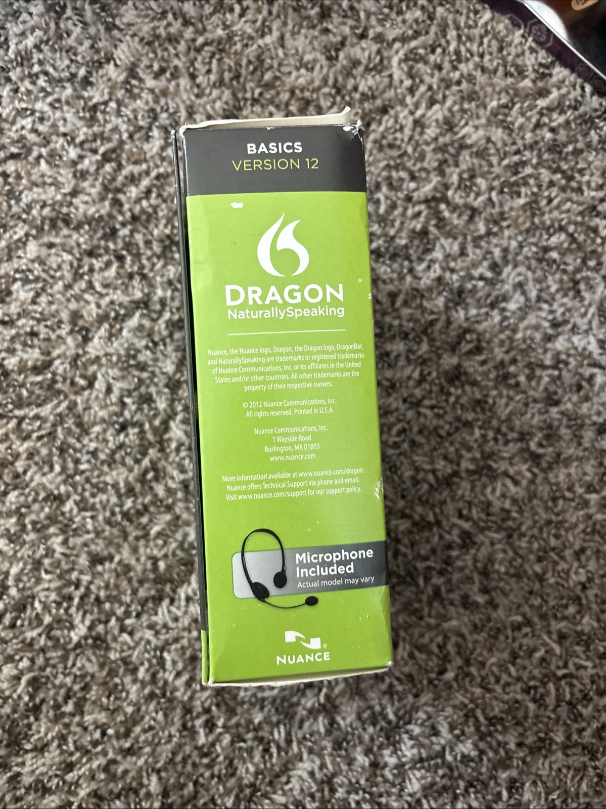 Nuance Dragon NaturallySpeaking 12 Basic Speech Recognition Software App Windows