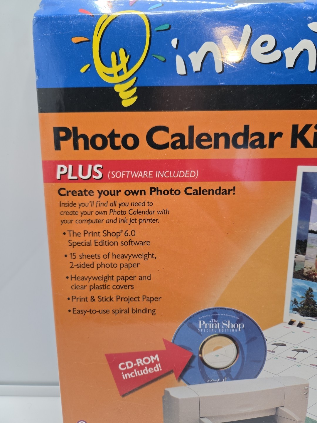 Invent it Photo Calendar Kit Plus for Ink Jet Printers Software Included NEW