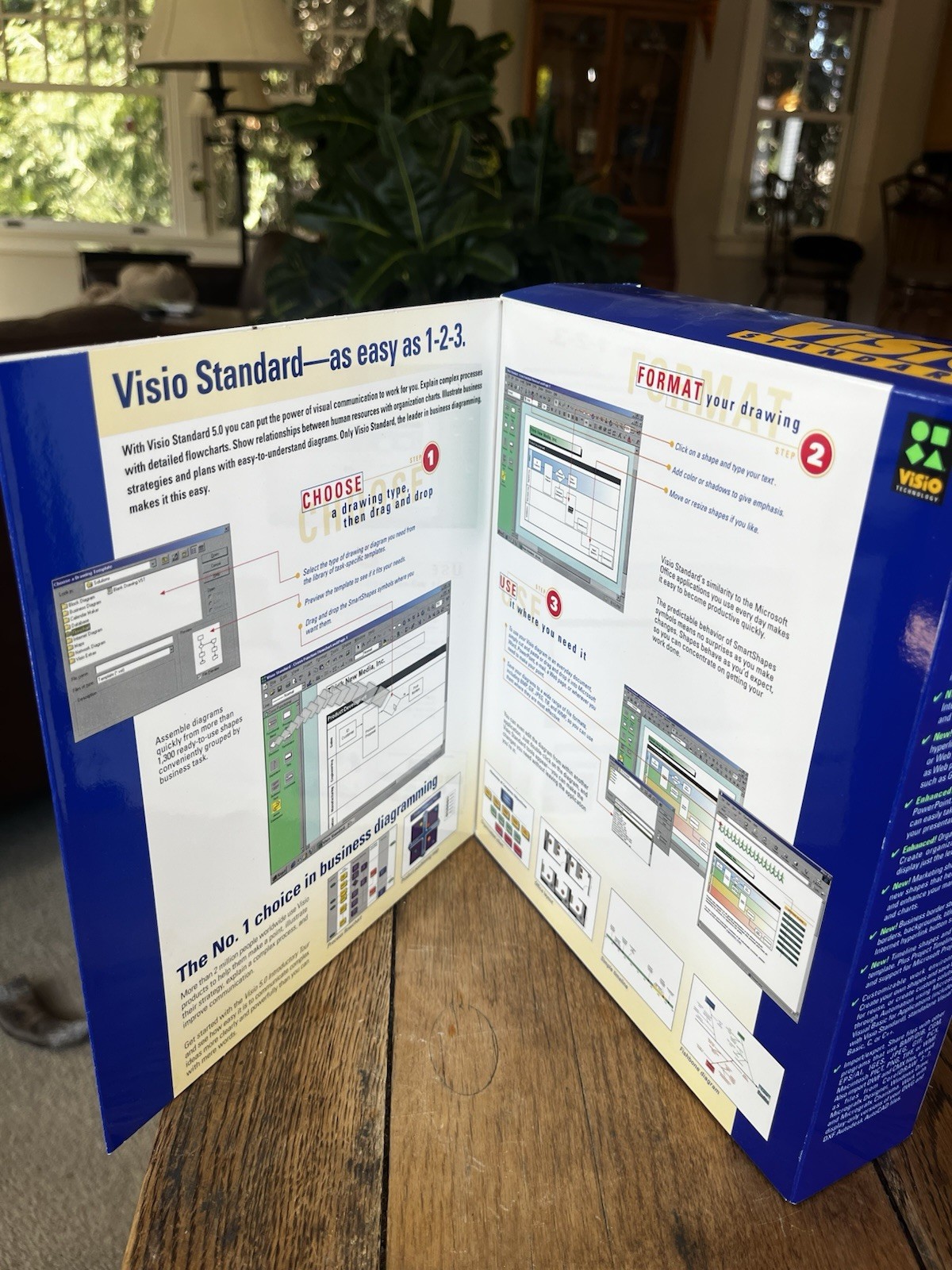 NEW Visio Standard 5.0 Retail Software Windows 95 NT 4.0 Charts 1997 Sealed