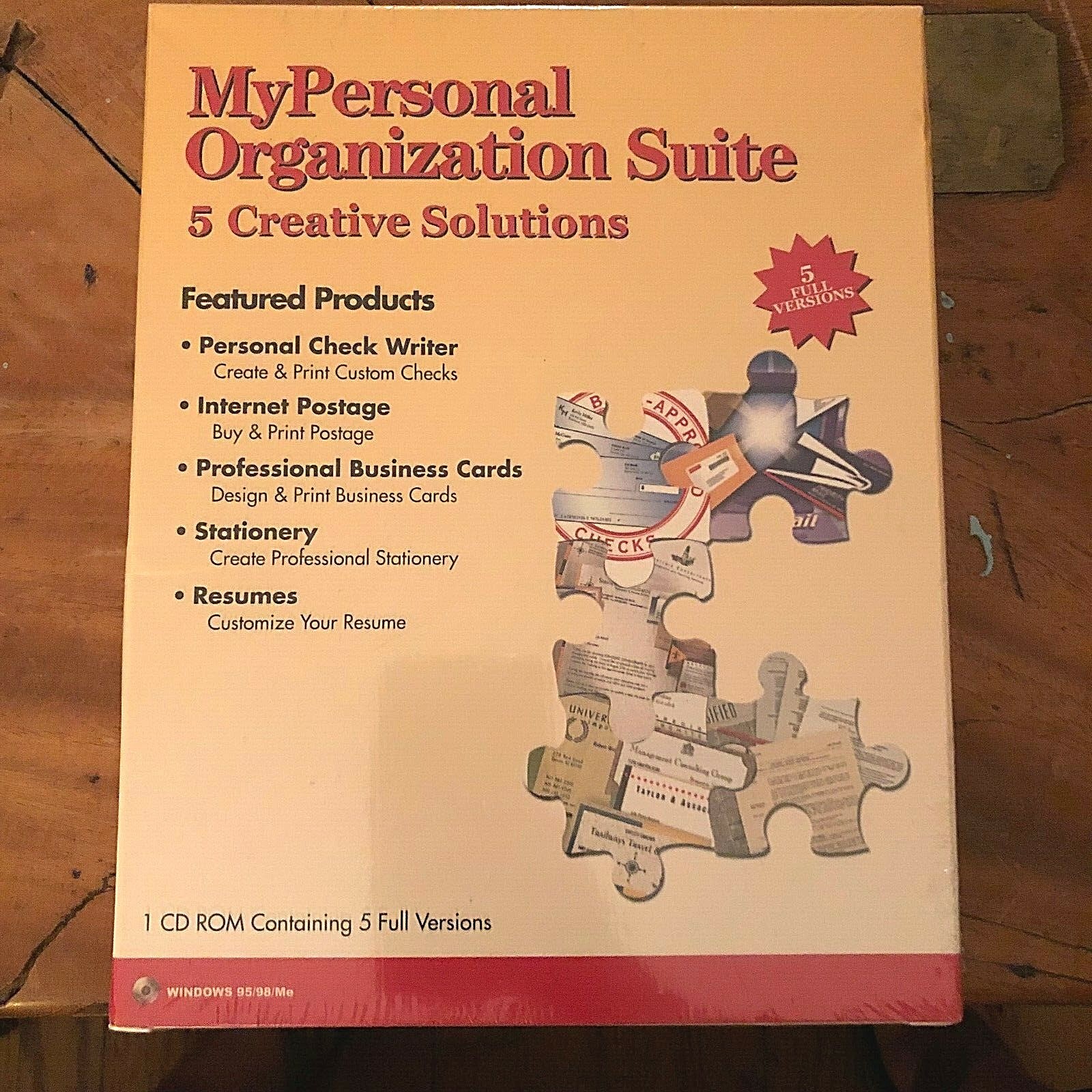 2000 Elibrium MyPersonal Organization Suite~Windows 95/98 CD ROM~SEALED + NIB!