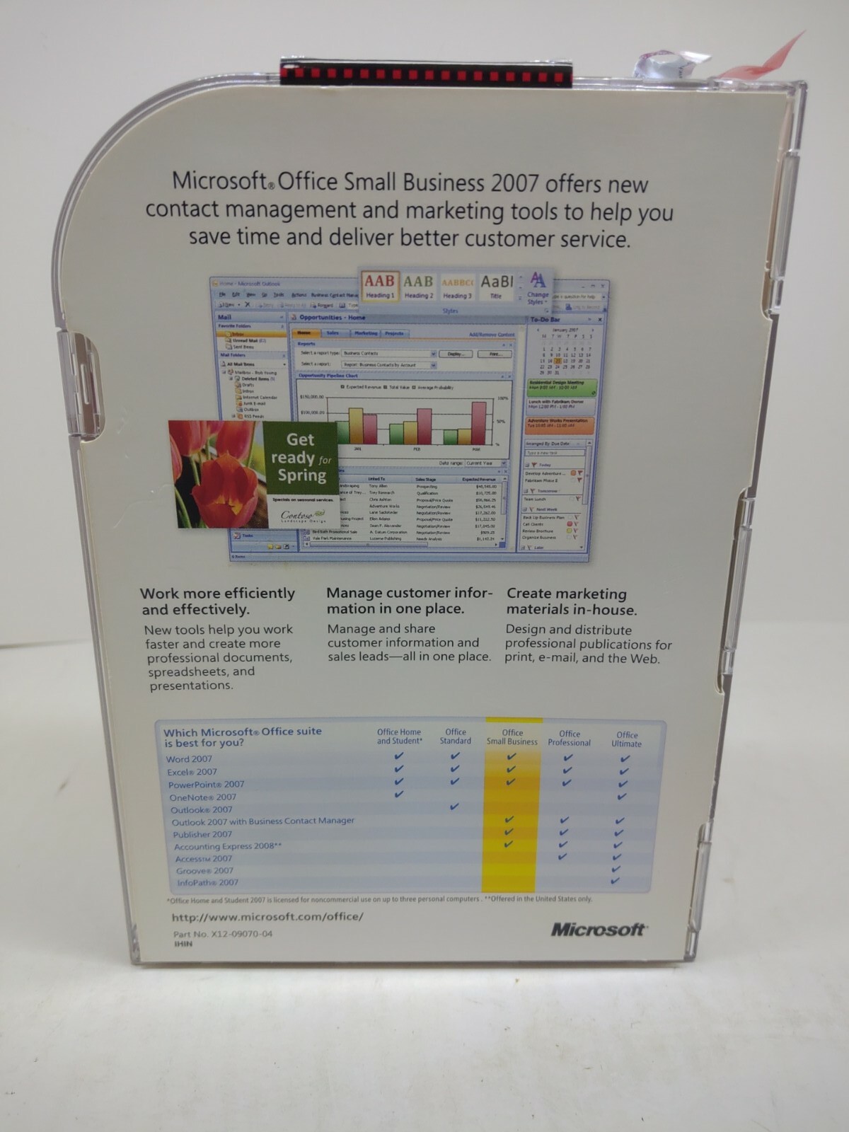 MICROSOFT OFFICE Small Business Edition 2007 UPGRADE w/ Product Key, Genuine