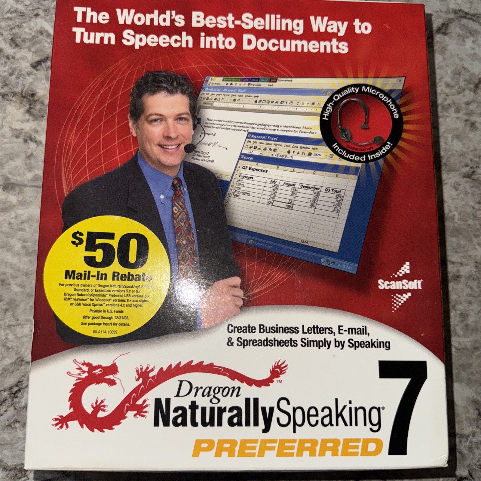 Dragon Naturally Speaking 7 Preferred – By ScanSoft New